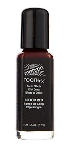 Mehron Makeup Tooth Fx Con Pincel, Blood Red Para Efectos Es