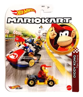 Miniatura Hot Wheels Mario Kart - Diddy Kong Original 1:64