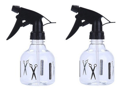 Imagen 1 de 1 de Botella Plastica Spray Atomizador Set 2 Piezas Peluqueria