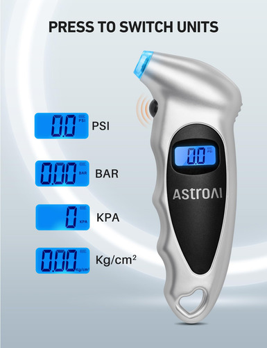 Manómetro Digital De Presión De Neumáticos Astroai 150 Psi,