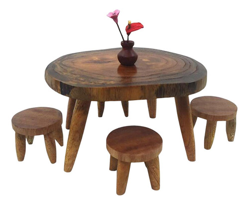 Juego De Silla De Escritorio Para Casa De Muñecas, Juego De