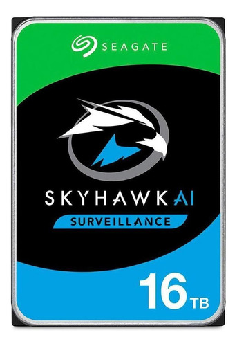 Hd 16tb Sata 3 7200rpm Seagate Skyhawk Ai ST16000VE000 Color Plateado