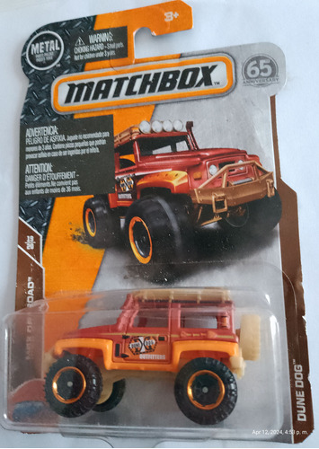 Auto Matchbox Jeep Dune Dog Coleccion Retro Rdf1