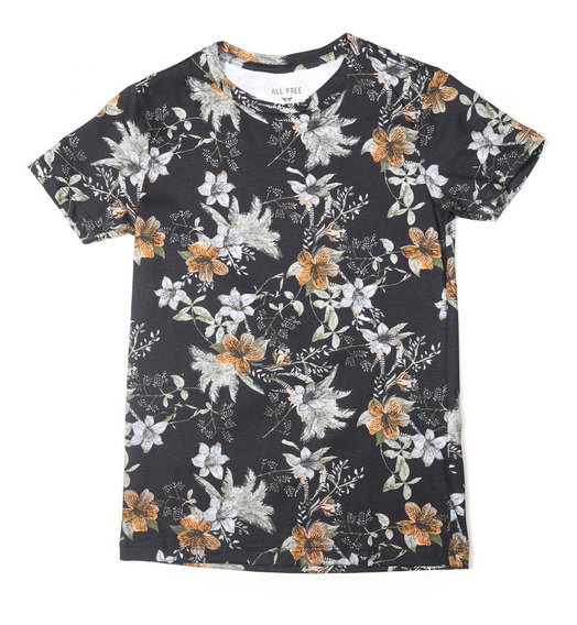 camisa floral juvenil