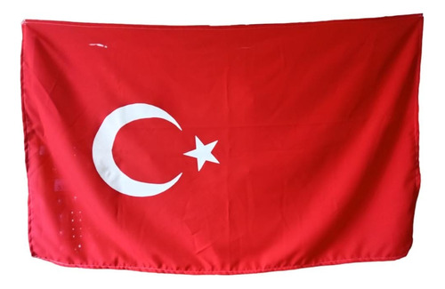 Bandera Turquía 150 X 90cm En Tela De Buena Calidad