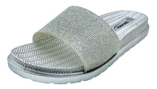 Chinelas Sandalias Mujer Plataformas Livianas Brillo Confort