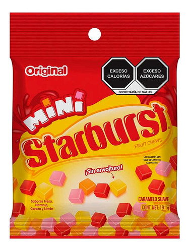 Caramelo Suave Starburst Minis 199g