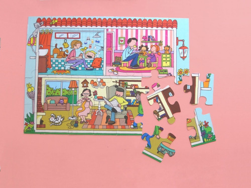 Imagen 5 de 10 de Set 2 Rompecabezas Piso Puzzle Infantil Niños Hadas Familia