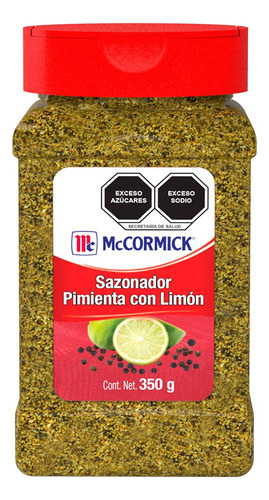 Sazonador Pimienta Con Limón 350 G Mccormick