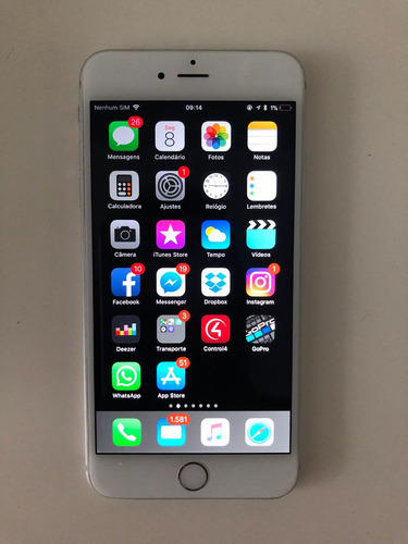 iPhone 6 Plus , 128 Gb Prata