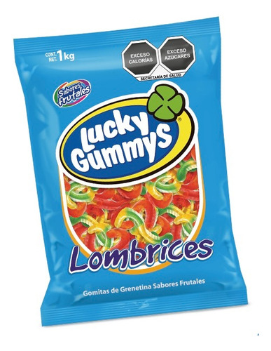 Lombrices Gomitas Frutales Lucky Gummys 1kg
