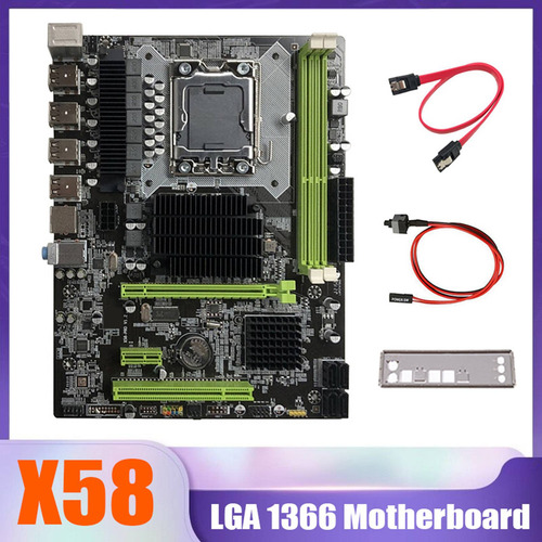 Placa Madre X58 Lga1366 Compatible Con Memoria Ram De Servid
