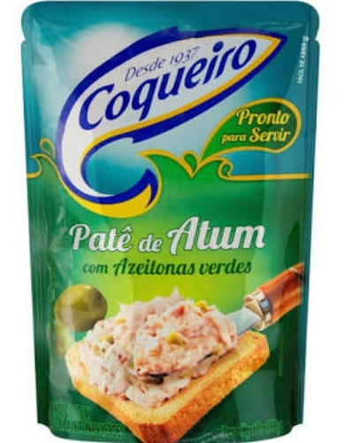 PatĂȘ De Atum Azeitonas Verdes Coqueiro 170gr