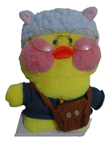 Peluche De Patito Lalafanfan De 27cm Con Ropita Gorro Y Mas