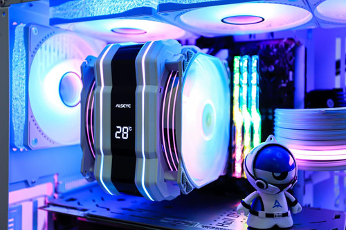 Alseye M120d Plus Cpu Air Cooler, Enfriador De Cpu Con Vi...