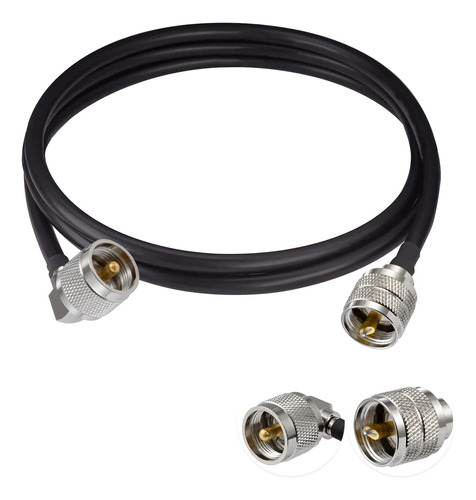 Pobady Pl 259 - Cable De Puente Uhf Macho Pl-259 A Uhf Macho