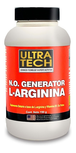 L-arginina Pura En Polvo X 150 Gs Ultra Tech N.o. Generator