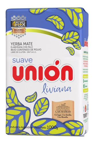 Yerba Mate Unión Liviana 4flex X500g