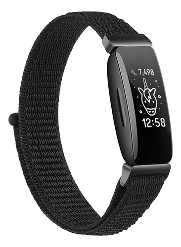 Malla Para Fitbit Ace 3 Para Niños/as Ajustable Negra