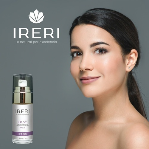 Imagen 9 de 9 de Crema Facial Reafirmante De Día Fps 35 Efecto Lifting Hidratante Reparadora Antiedad Para Temprana Edad 20+ Cutis Normal A Seco Línea Lift 20+ Ireri ®