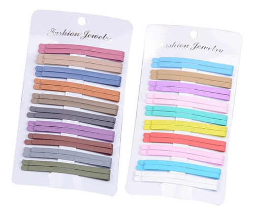 . 2 X 20pcs Colorful Hair Styling Barrettes