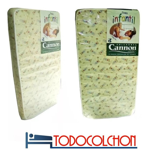 Imagen 4 de 8 de Cubre Impermeable Cuna Ajustable + Colchon Cannon 140 X 80