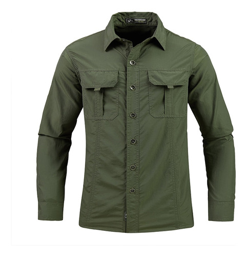 Polera Táctica Militar Para Hombre, Transpirable E Impermeab