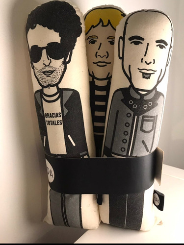 Soda Stereo Figuras Almohadón De 30 Cm Lavables