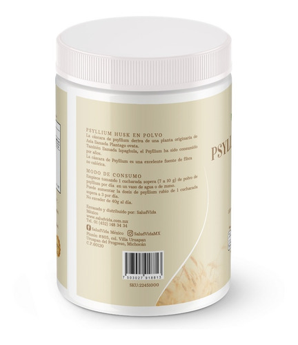 Imagen 3 de 4 de Psyllium Husk Plantago Premium 1 Kg.