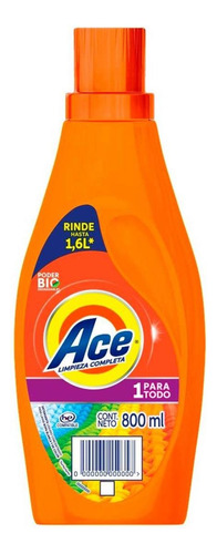Detergente Líquido Ace Uno Para Todo 800ml