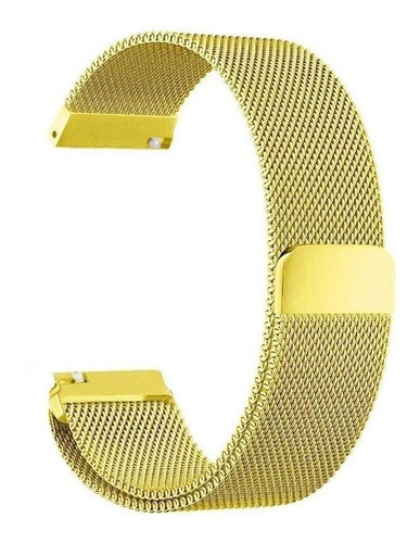 Pulseira Milanese Compatível Com Amazfit Galaxy Watch 20mm Cor Dourado