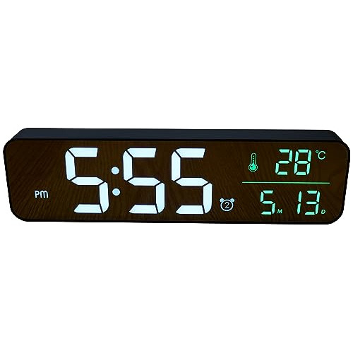 Reloj Despertador Musical Led De 10.3 Pulgadas, Pantall...