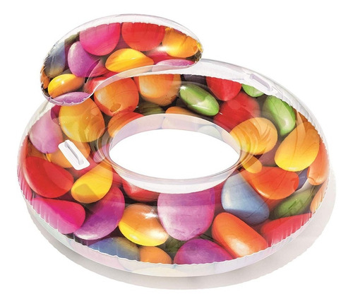 Imagen 2 de 10 de Inflable Dona Candy Bestway 43186 Salvavidas Flotador Educan