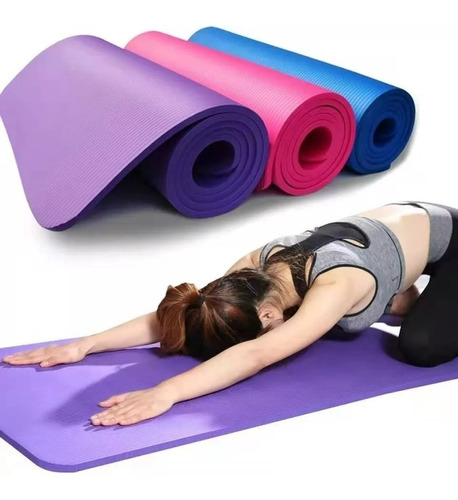 Colchoneta Mat Yoga Espesor 10mm Pilates Alfombra Ejercicio