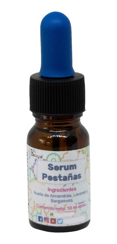 Serum Natural Pestañas Y Cejas, Crecer, Alargar Y Fortalecer