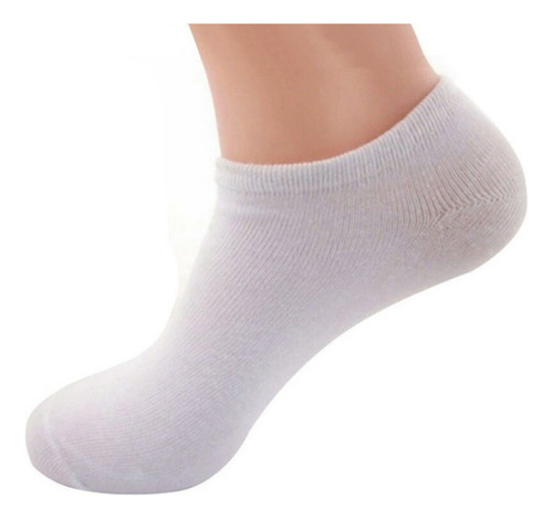 Docena Tin Para Sublimar Blanco Calcetin 12 Pares Adulto Uni