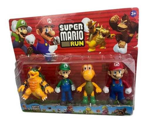 Juguete Blister Figuras Mario Bross Luigi Yoshi Donkey Kong 