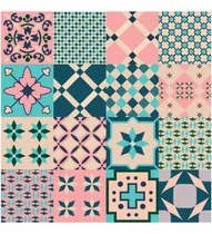 Comprar Plancha Vinilo Lamina Azulejo Mosaico Piso Adhesivo 2x0.70m Color 31 Old Rose