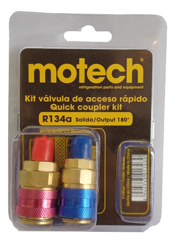 Kit Valvula De Acceso Rapido R134a 180º (juego Completo)