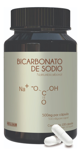 Bicarbonato De Sodio 500mg | 100 Cápsulas | Heilsam |