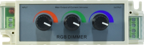 Dimmer Led 12-24v 3perillas Rgb