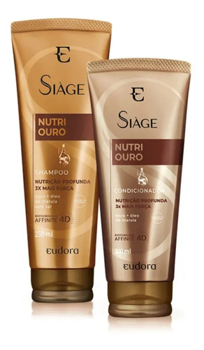  Shampoo E Condicionador Nutri Ouro Siàge Eudora - Kit