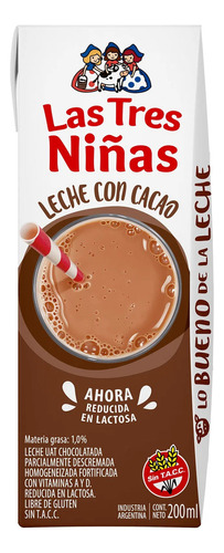 Leche Chocolatada Las 3 Niñas 200ml