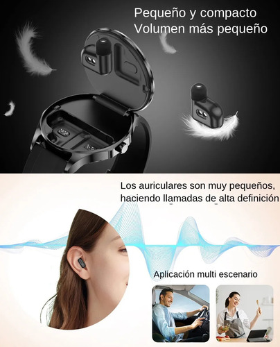 Reloj Inteligente Con Auriculares Inalámbricos 2 En 1