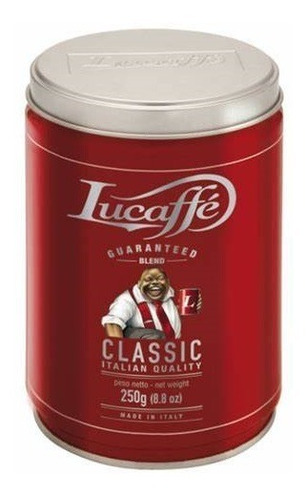 Café Lucaffe Tarro Rojo Classic 250gr. Grano Molido