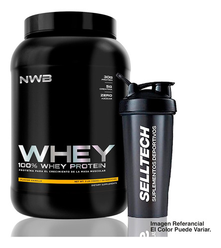 Proteína Nwb Whey Concentrate 3lb Vainilla + Shaker