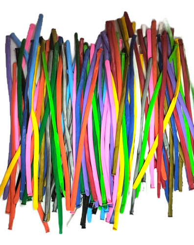 Globo Salchicha, Zeppelin #270, Colores Surtidos 100pz