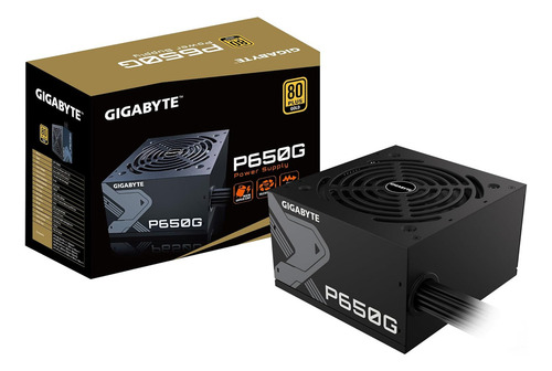 Fuente Gigabyte P650g 650w 80 Plus Gold Color Negro