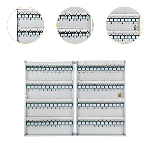 Caja De Seguridad Con 96 Posiciones Para Llaves, Armario