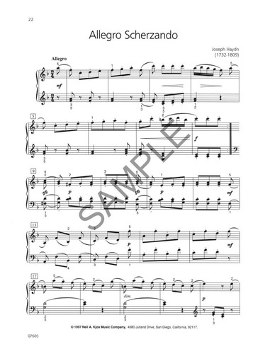 Piano Repertoire: Baroque & Classical, Level Five.